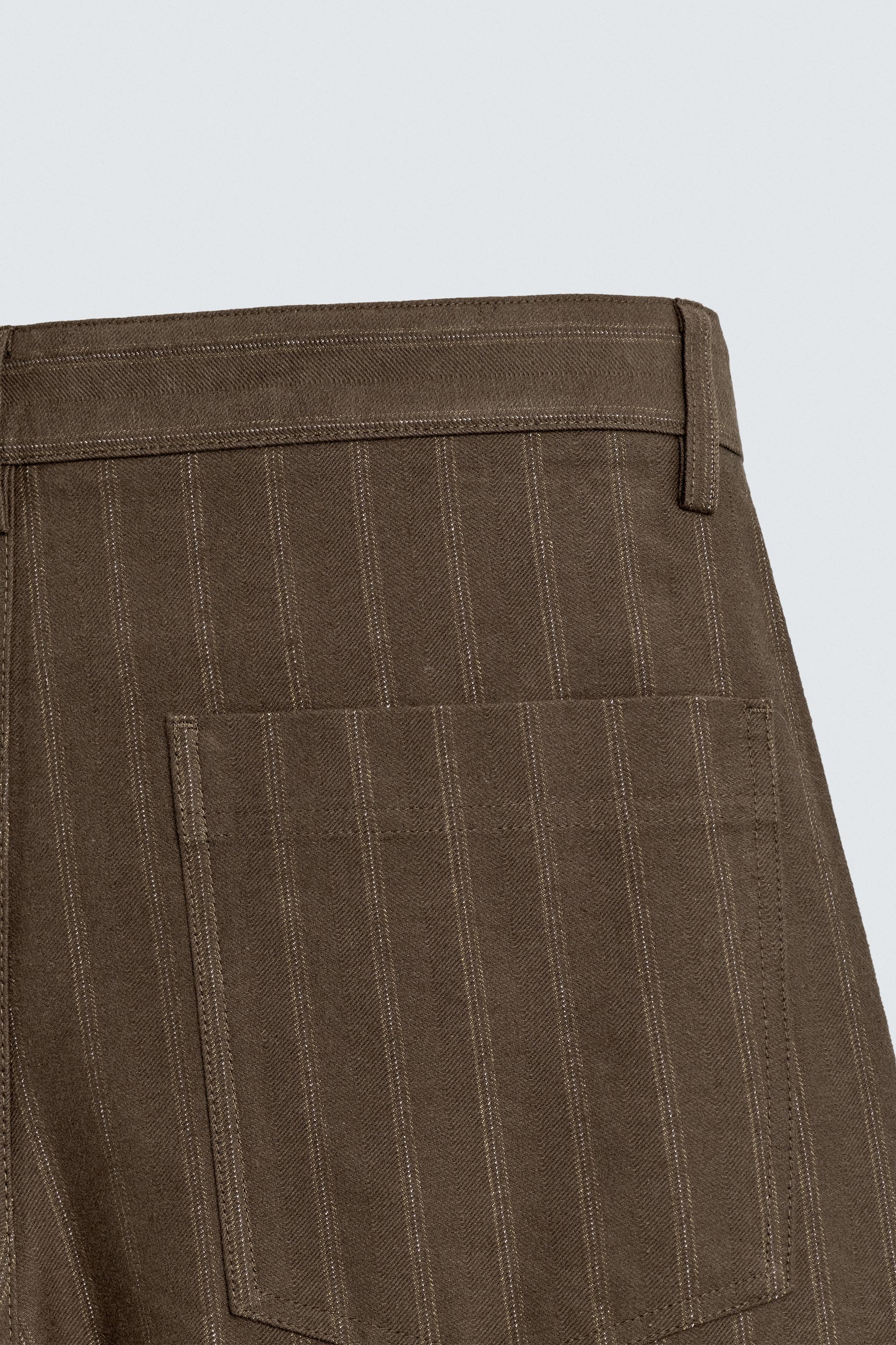 JACQUARD STRIPED BALLOON FIT PANTS